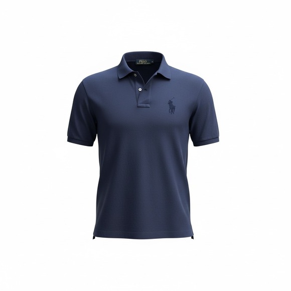 Polo Ralph Lauren Big Men's 2XB Navy Blue‎ Rugby Polo Shirt Pony Logo